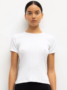 LESET Pointelle Tee